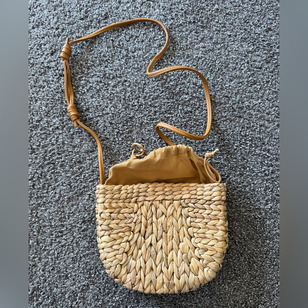 Water hyacinth woven crossbody bag